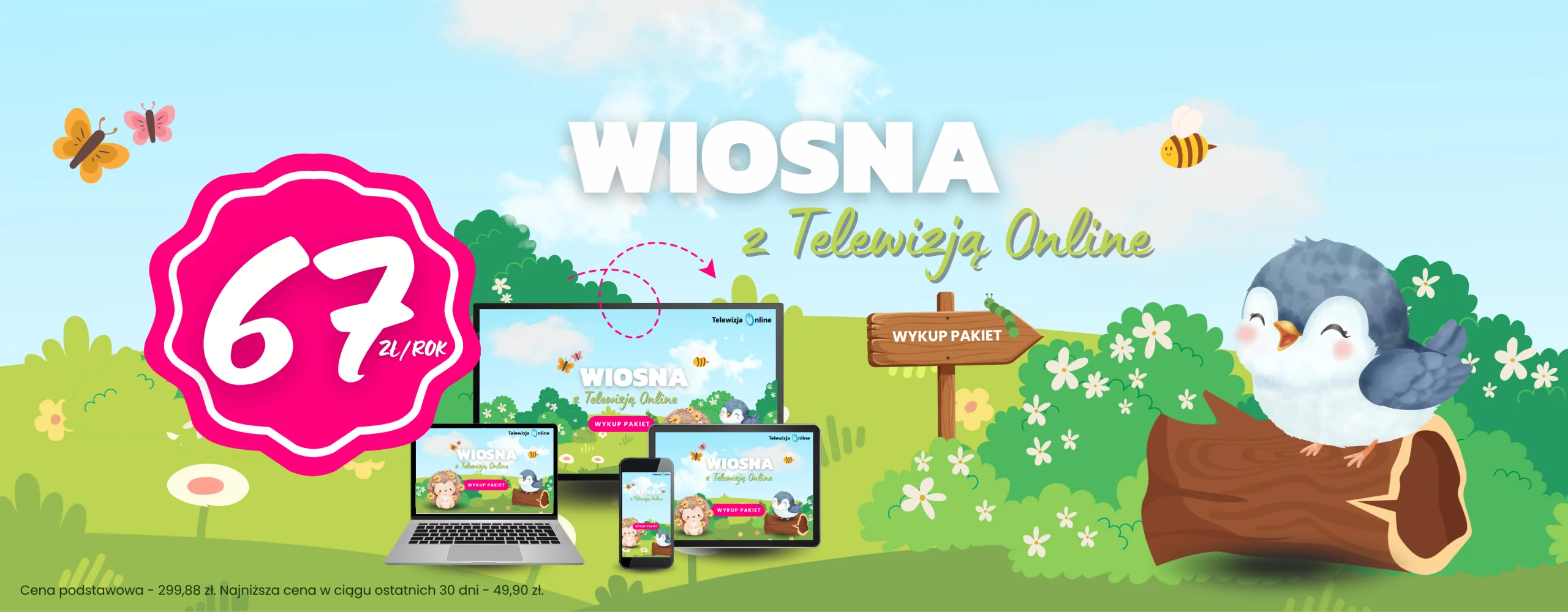 Wiosna 2026 – Telewizja Online 67 zł za rok